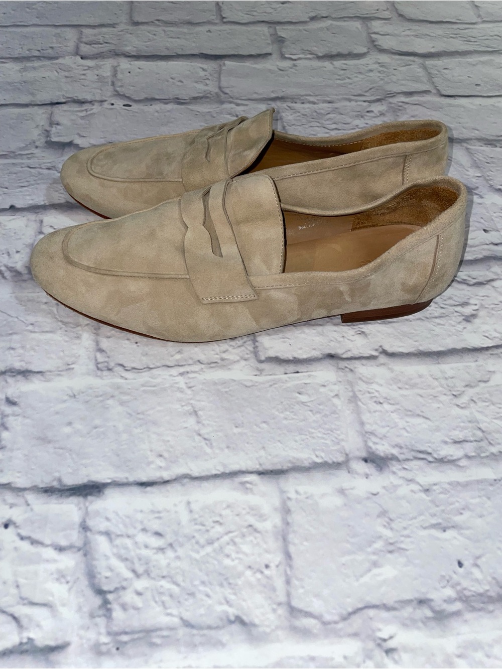 Quince Italian Suede Penny Loafer - Tan Size 9 - Picture 3 of 8